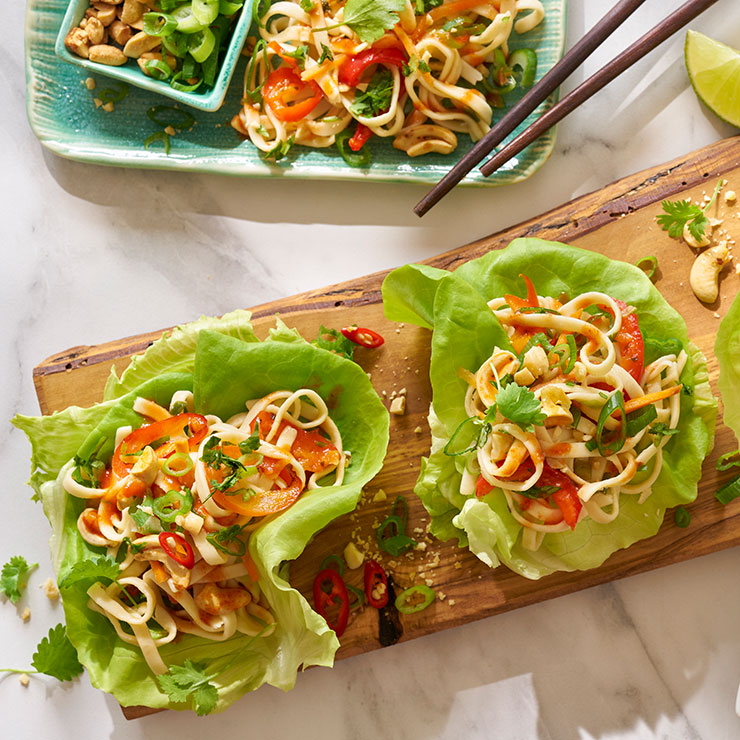 Pad Thai Lettuce Wraps | Summer Fresh