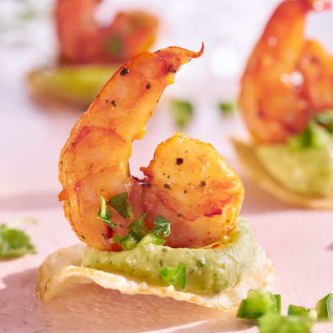 Shrimp Avocado Corn Chip Bites | Summer Fresh